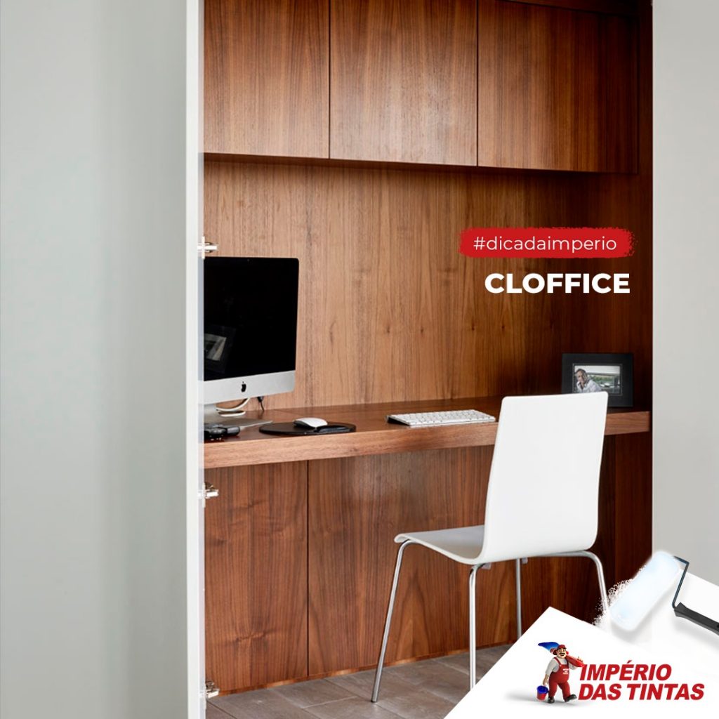 Cloffice - a combinação de closet e home office